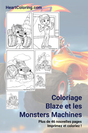 Coloriage Blaze et les Monsters Machines
