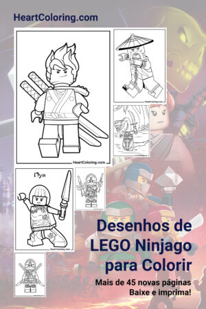 Páginas para colorir LEGO Ninjago imprimíveis gratuitamente