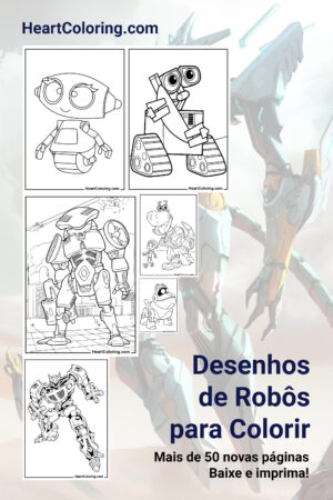 Desenhos de Robôs para Colorir