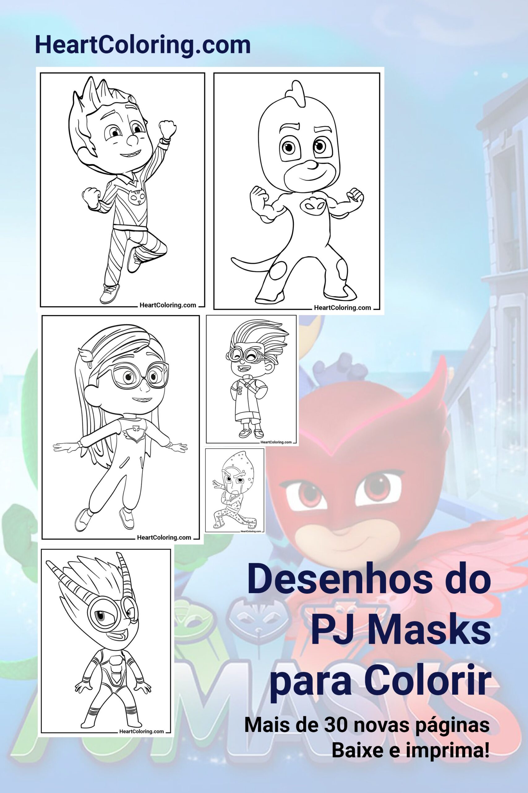 Desenhos do PJ Masks para Colorir
