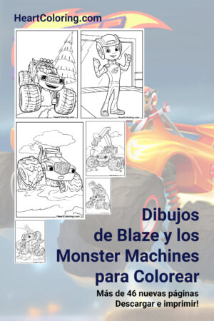 Dibujos de Blaze y los Monster Machines para Colorear