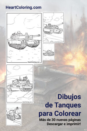 Dibujos de Tanques para Colorear