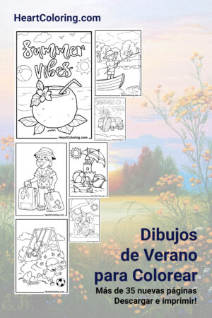 Dibujos para colorear gratis sobre el verano