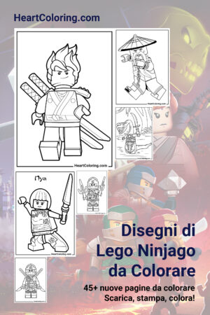 Pagine da colorare LEGO Ninjago stampabili gratuitamente