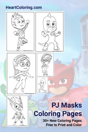 PJ Masks Free Coloring Pages for Kids
