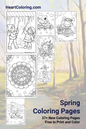 Free Spring Coloring Pages Printable