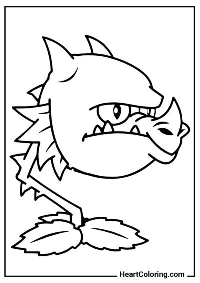 Snapdragon - Plants vs. Zombies Coloring Pages