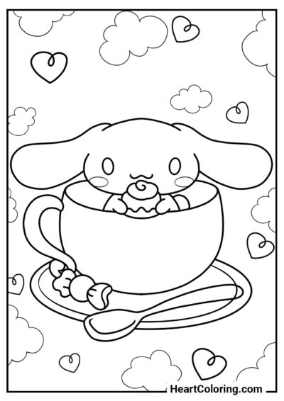 Surprise - Coloriage Cinnamoroll