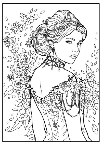 Lady - Adult Coloring Pages