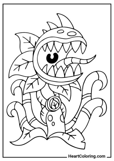 Tangle Kelp - Plants vs. Zombies Coloring Pages