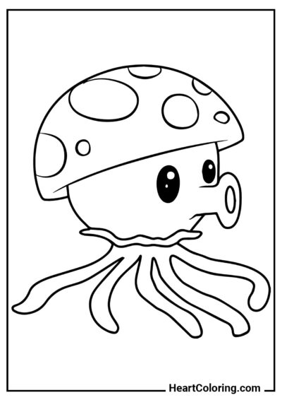 Sea-shroom - Plants vs. Zombies Coloring Pages