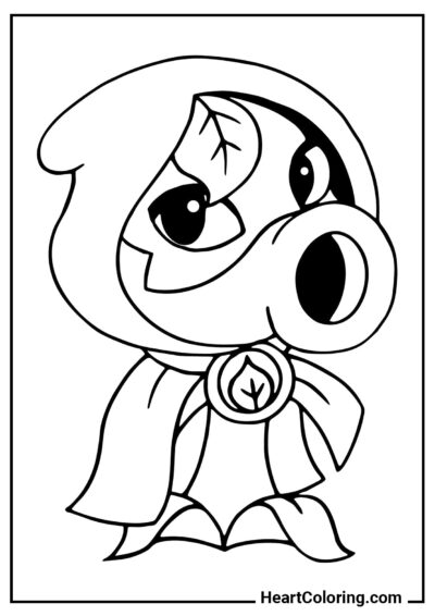 Green Shadow - Plants vs. Zombies Coloring Pages