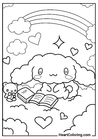 Pobierz kolorowankę Chiffon czyta książkę — format JPG lub PDF