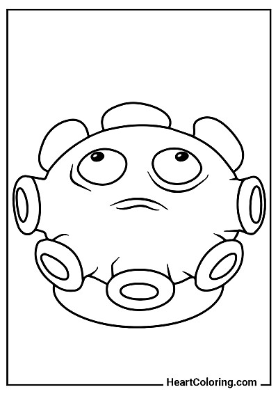 Grzyb Dymny Grzyb Dymny — kolorowanka dla przedszkolaków i uczniów