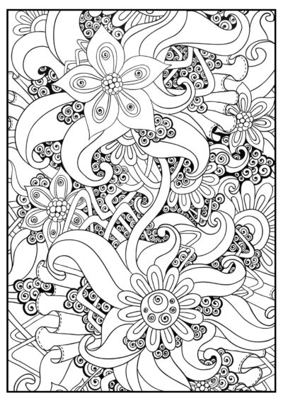 Beautiful flowers - AntiStress Coloring Pages