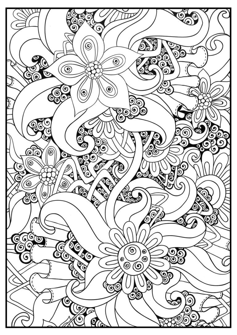 Раскраски Антистресс для детей и взрослых | HeartColoring