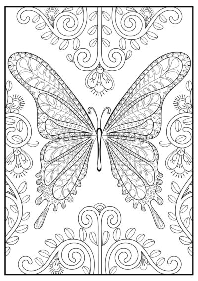 Mariposa - Dibujos Antiestrés para Colorear