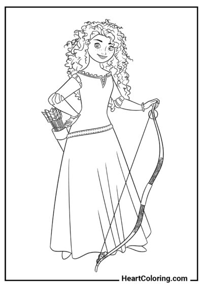 Mérida - Coloriages Disney Princesses