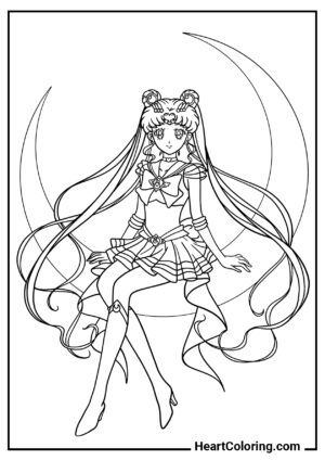 Anime Girl Coloring Pages for Printing on A4 | HeartColoring