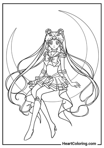 Sailor Moon - Anime Girl Coloring Pages