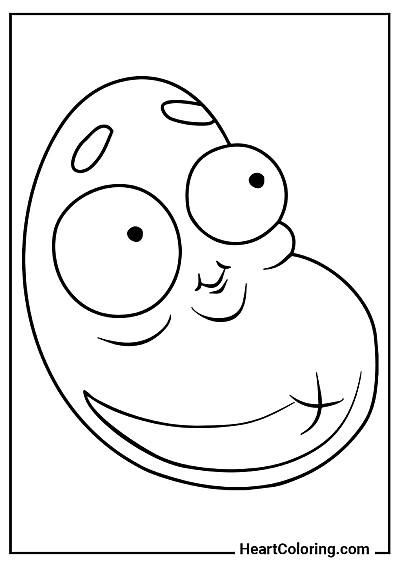 Coffee Bean – image from the "Plants vs. Zombies Coloring Pages" collection