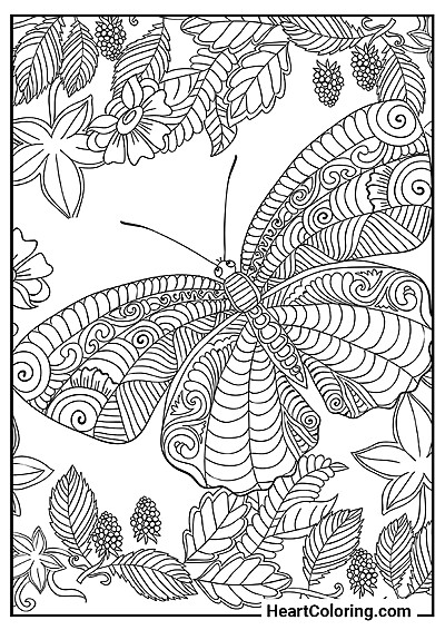 Download Butterfly Among Flowers as a PDF or JPG