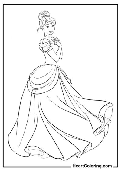 Cinderela - Desenhos de Princesas da Disney para Colorir