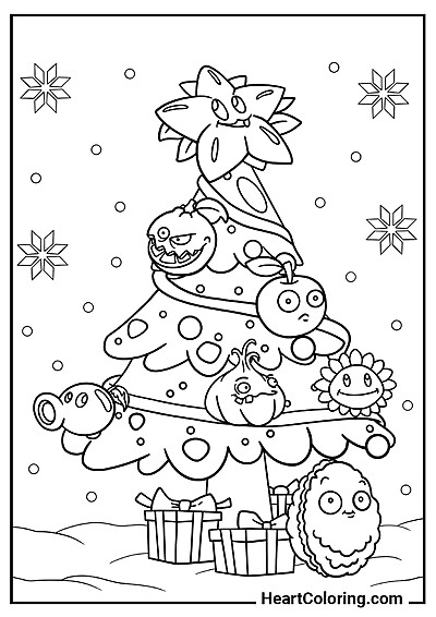 Choinka Choinka — pokoloruj online lub wydrukuj