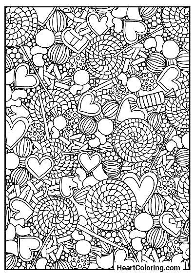 Lollipops and Candy – coloring fun at your fingertips