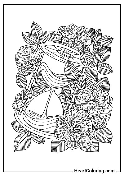Free kids’ coloring download: Hourglass