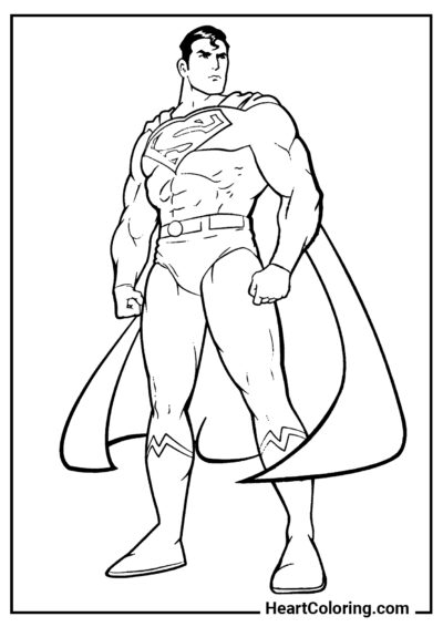 Clark Kent - Coloriage Superman