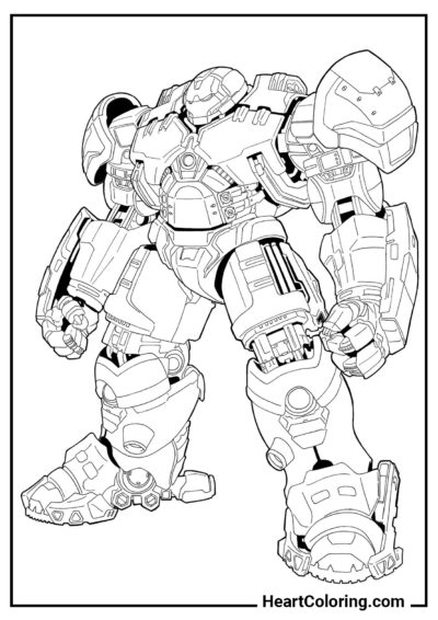 Mark XLIV armor - Iron Man Coloring Pages