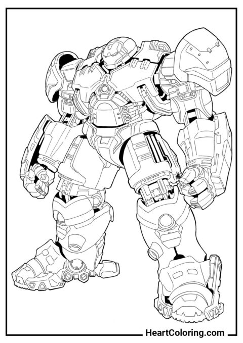 Mark XLIV armor - Iron Man Coloring Pages
