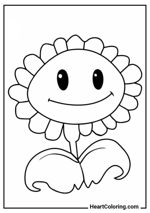 Sunflower - Plants vs. Zombies Coloring Pages