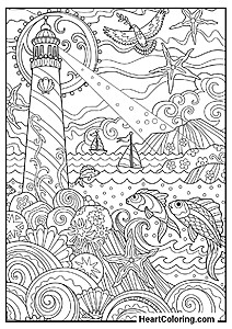 Ready-to-color: Lighthouse