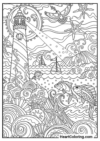 Ready-to-color: Lighthouse