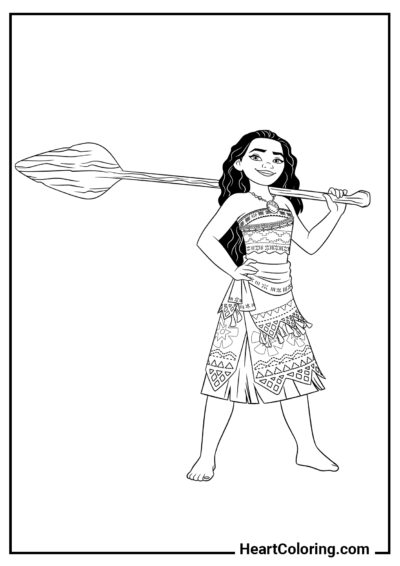 Moana - Disney Princess Coloring Pages