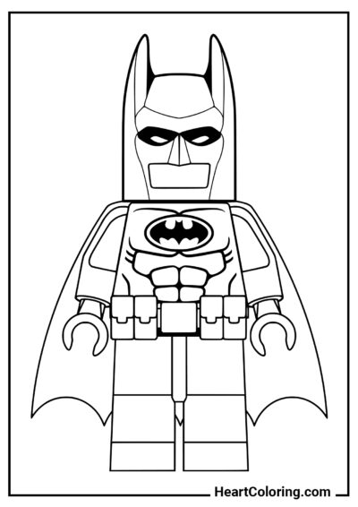 Figura de Batman de LEGO - Dibujos de Batman para Colorear
