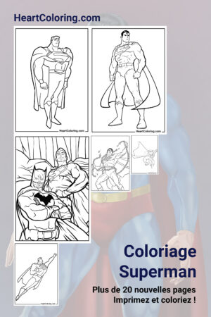 Coloriages gratuits de Superman