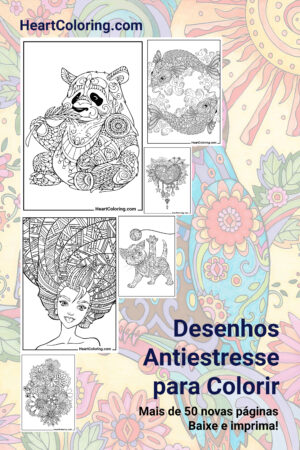 Desenhos Antiestresse para Colorir