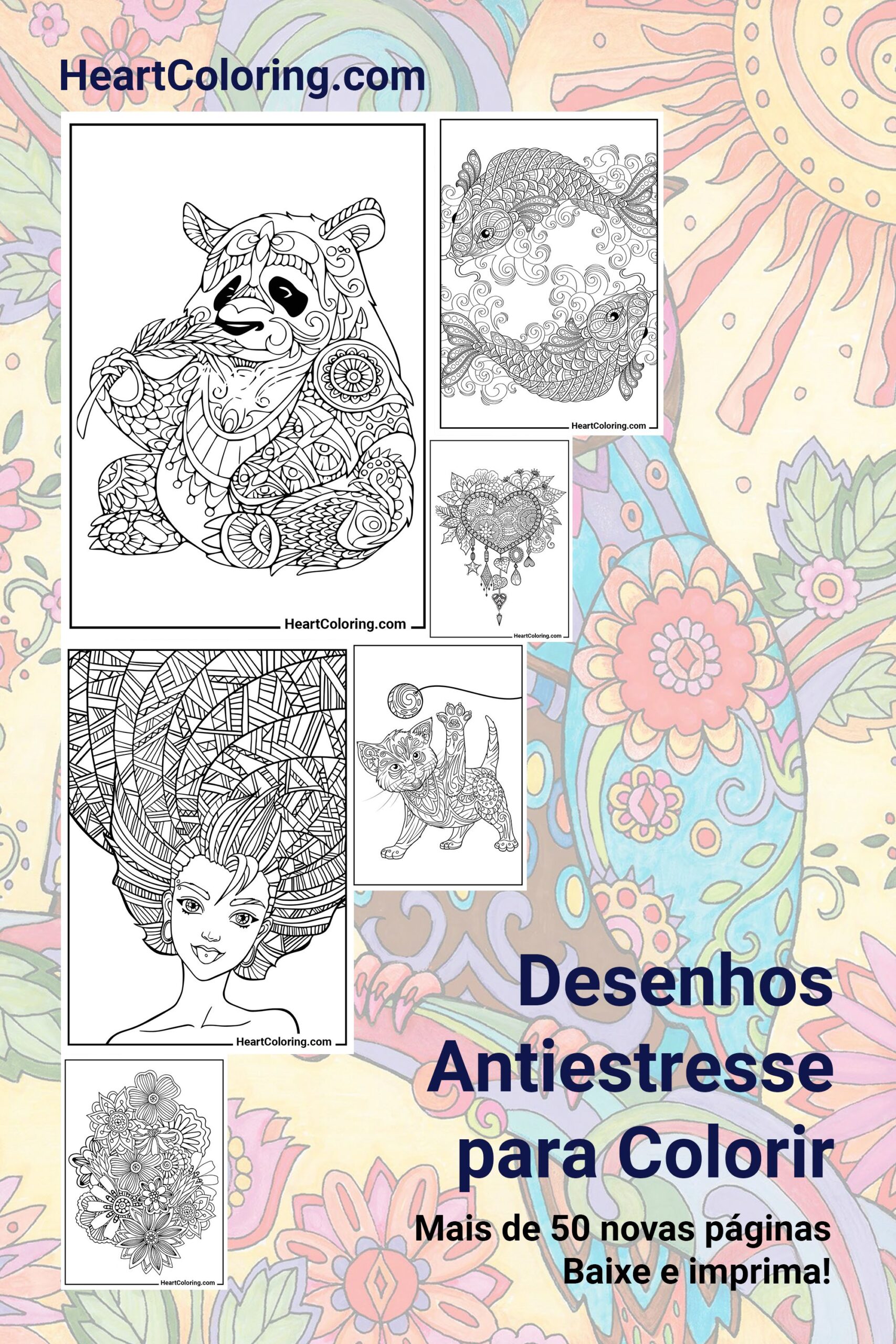 Desenhos Antiestresse para Colorir