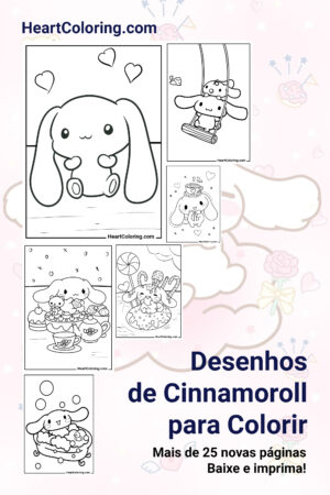 Desenhos de Cinnamoroll para Colorir