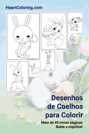 Desenhos de Coelhos para Colorir