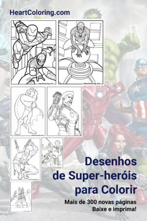 Desenhos para colorir de Super-Heróis