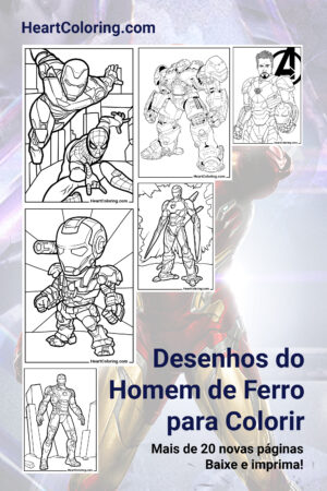 Desenhos do Homem de Ferro para Colorir