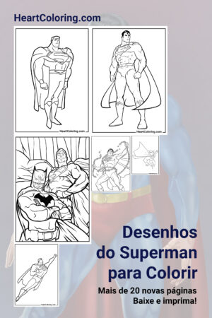 Desenhos para colorir do Superman grátis