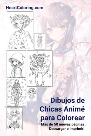 Dibujos de Chicas Animé para Colorear