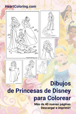 Dibujos de Princesas de Disney para Colorear
