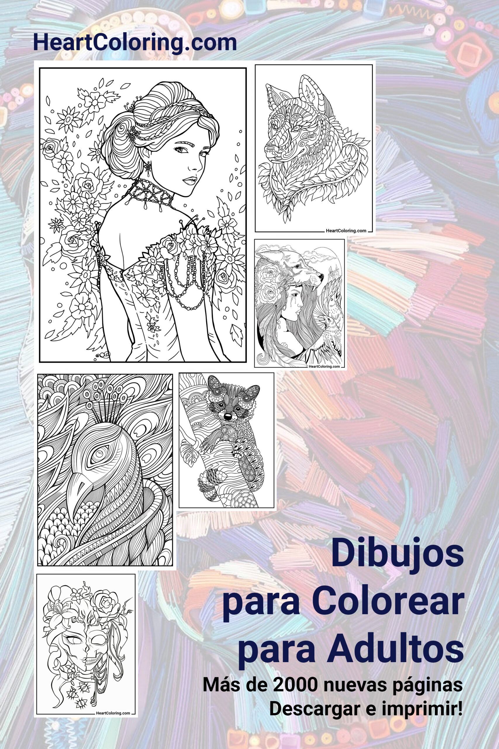 Dibujos para Colorear para Adultos | ¡Más de 2000 imágenes!