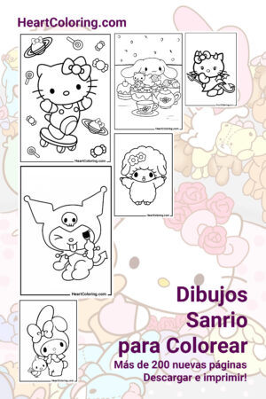 Dibujos Sanrio para Colorear